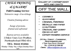Our friends: "Castle Framing" and "Off the Wall"